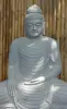 Artikelbild 2 des Artikels “Sitzender Buddha aus Flussstein in Bhumisparsha - Geste des Berührens der Erde. 120 cm Höhe. einzigartige Version “